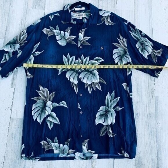 Campia Moda Hawaiian Shirt Sz L Men Vacation Button Down Short Sleeve - Picture 9 of 10